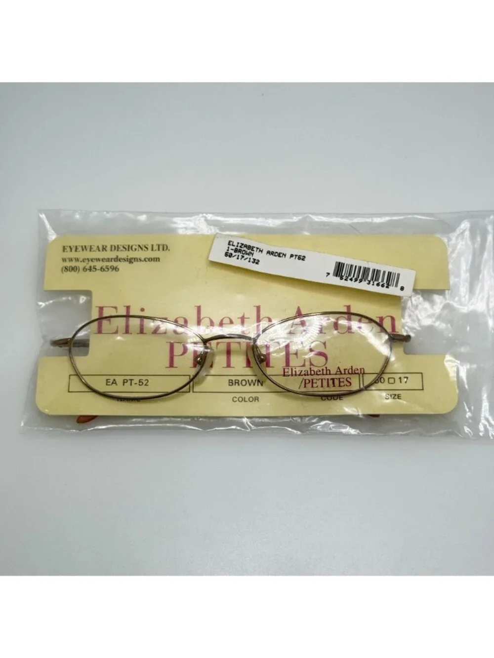 Elizabeth Arden PT-52-1 Brown Eyeglasses Eye Glasses Frames 50-17-132